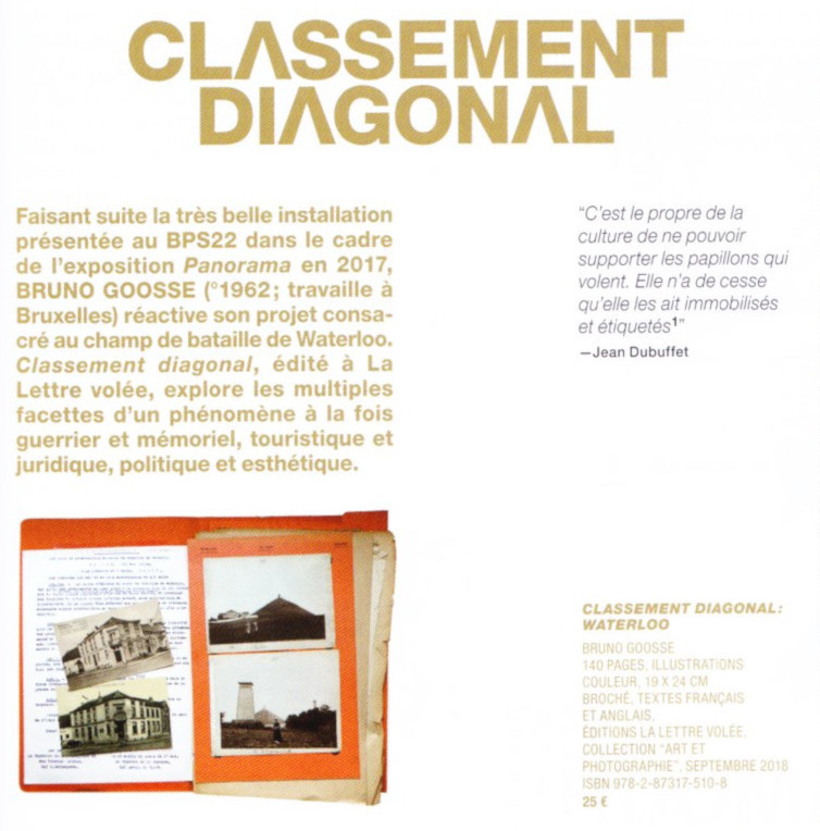 Classement diagonal (Dussart B.) L’art même